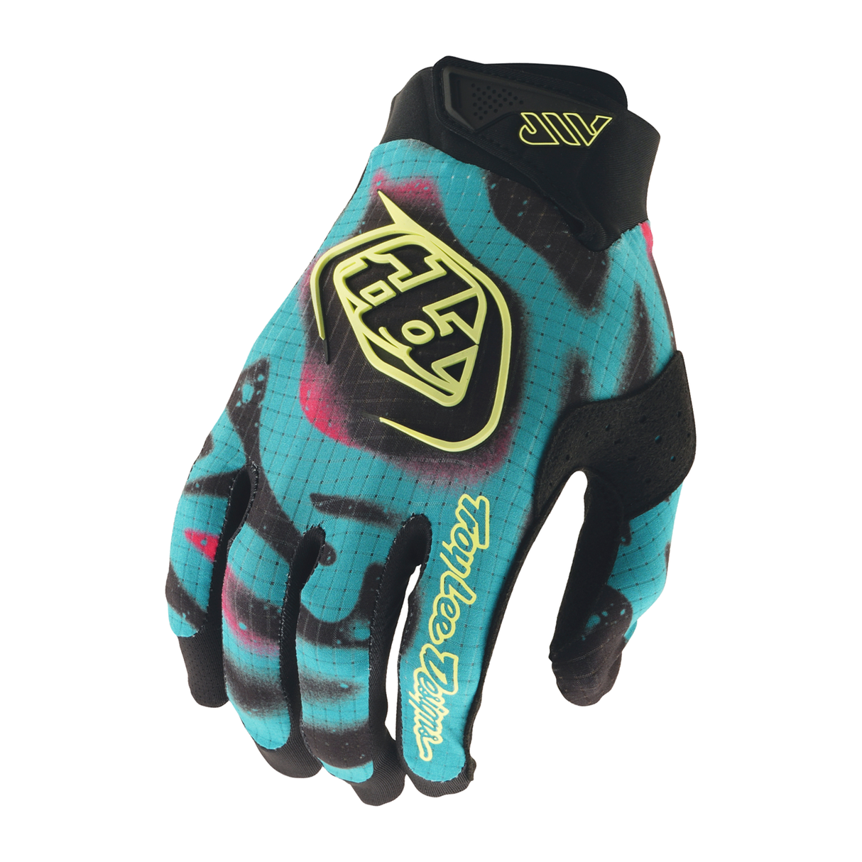 Troy Lee Designs AIR Membrane Youth Gloves - Black / Flo Yellow
