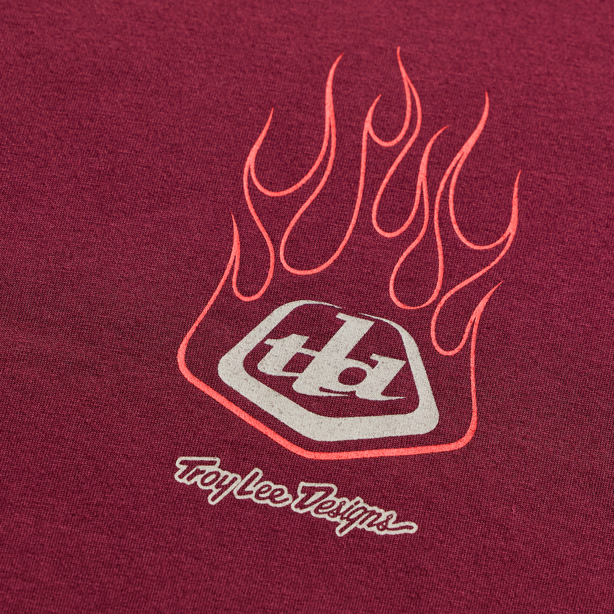 Short Sleeve Tee Flame2 - Sangria