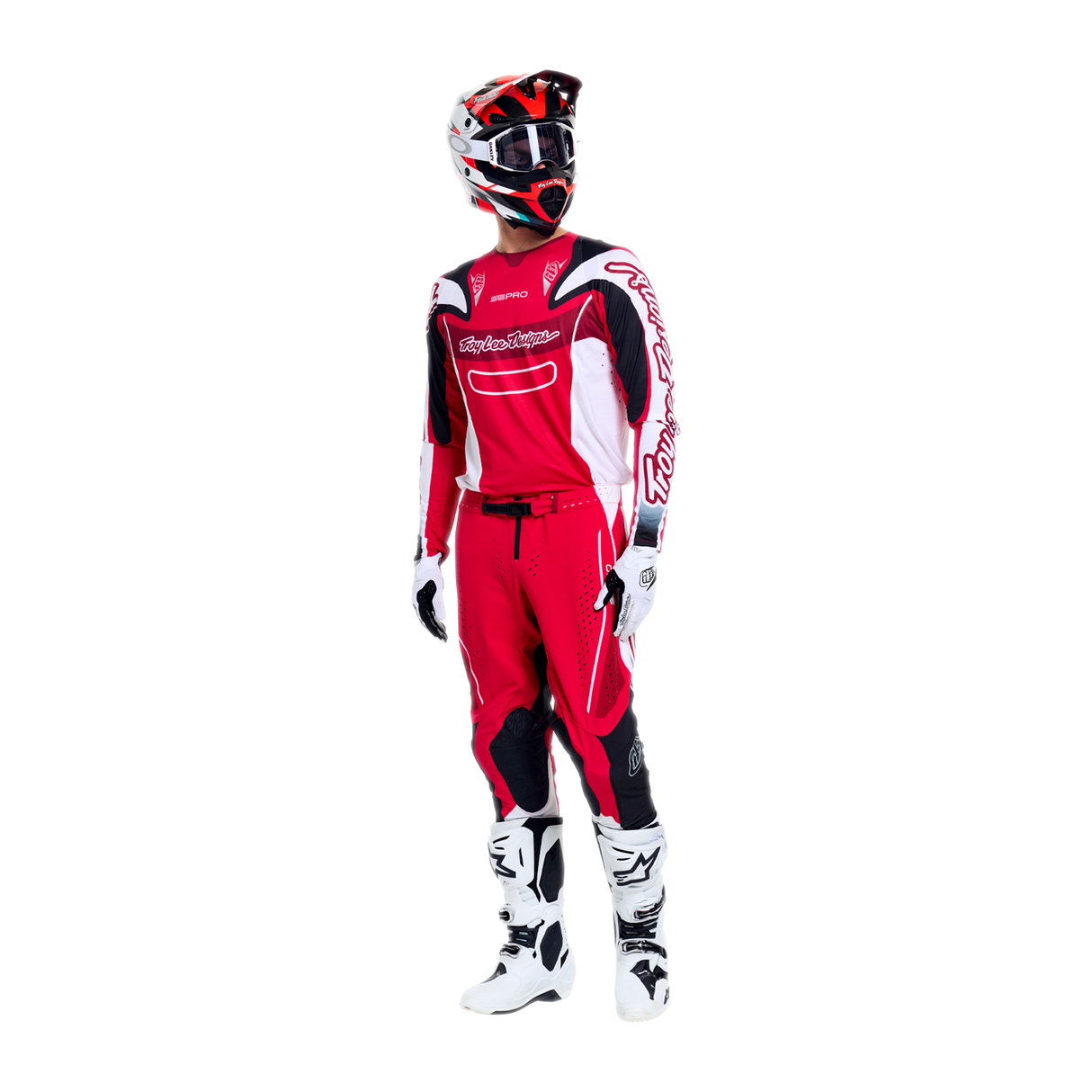 SE PRO Pant Salvo - Red/White