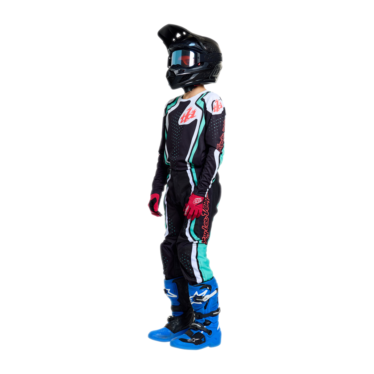 Youth GP PRO Jersey Roller - Black/Teal