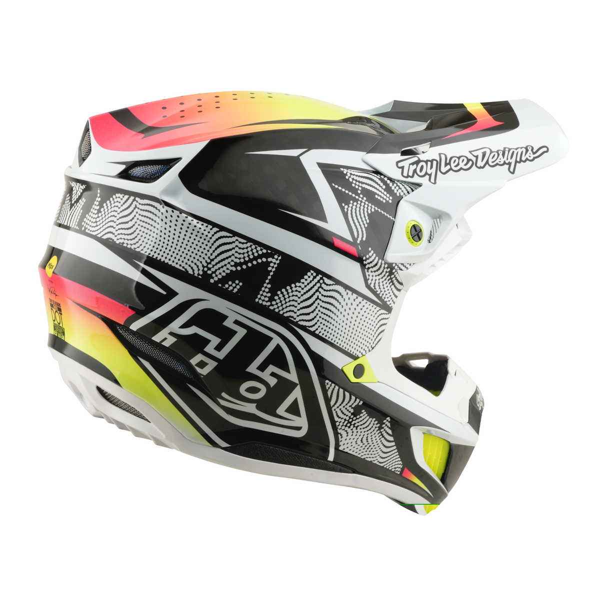 SE5 Carbon Helmet w/Mips Lined Up - White