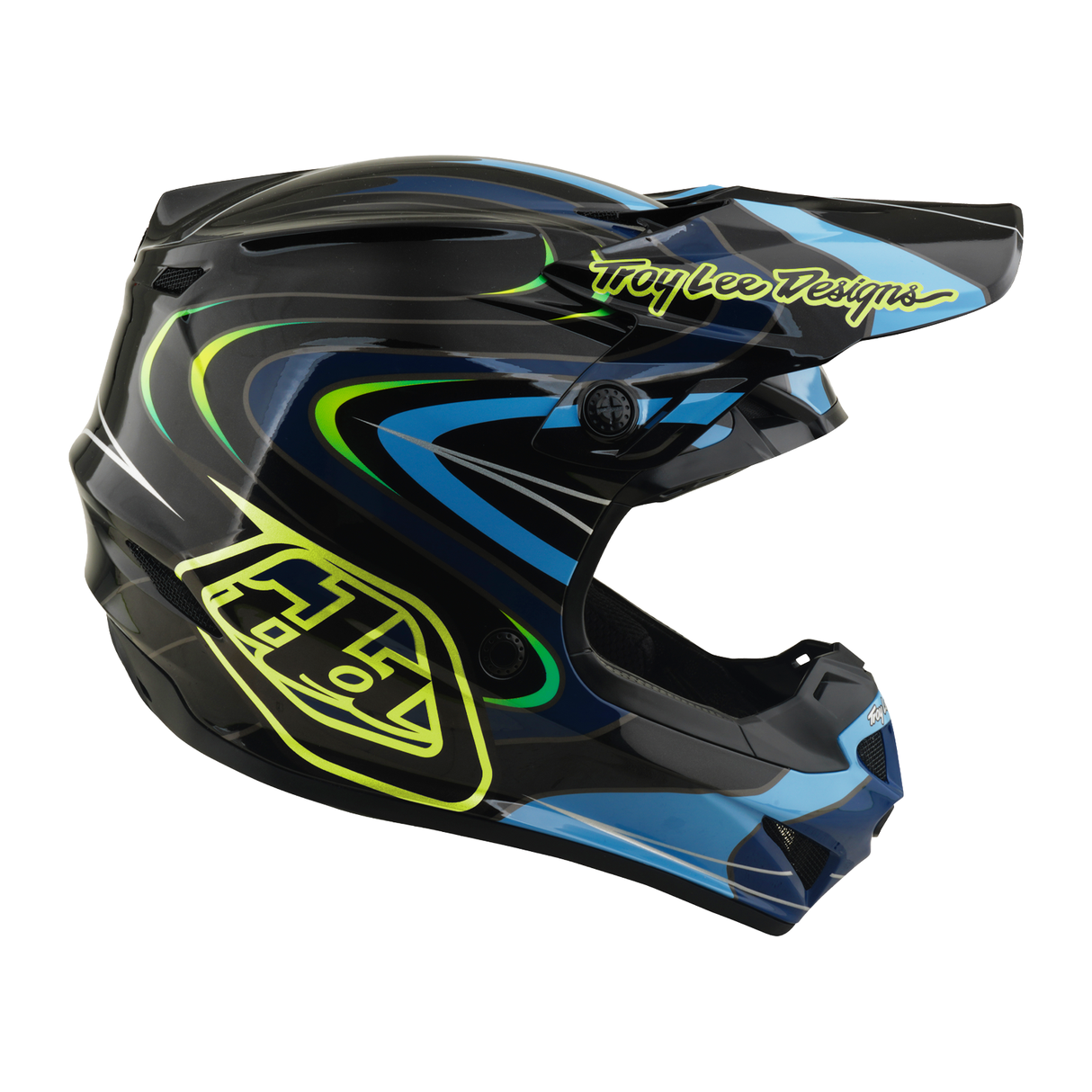 Youth GP PRO Helmet w/Mips Pulse - Black/Flo Yellow