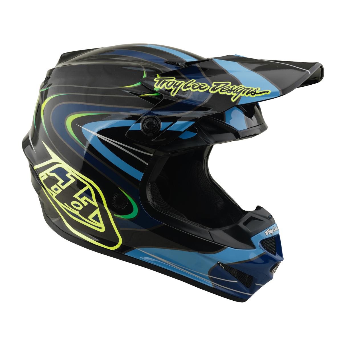 Youth GP PRO Helmet w/Mips Pulse - Black/Flo Yellow