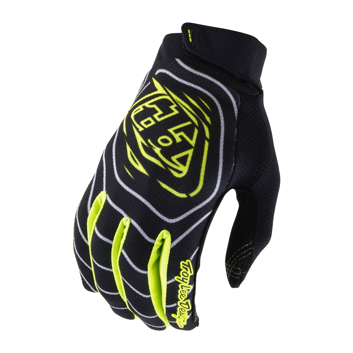 GP PRO Glove Stagger - Gunmetal/Neo Yellow