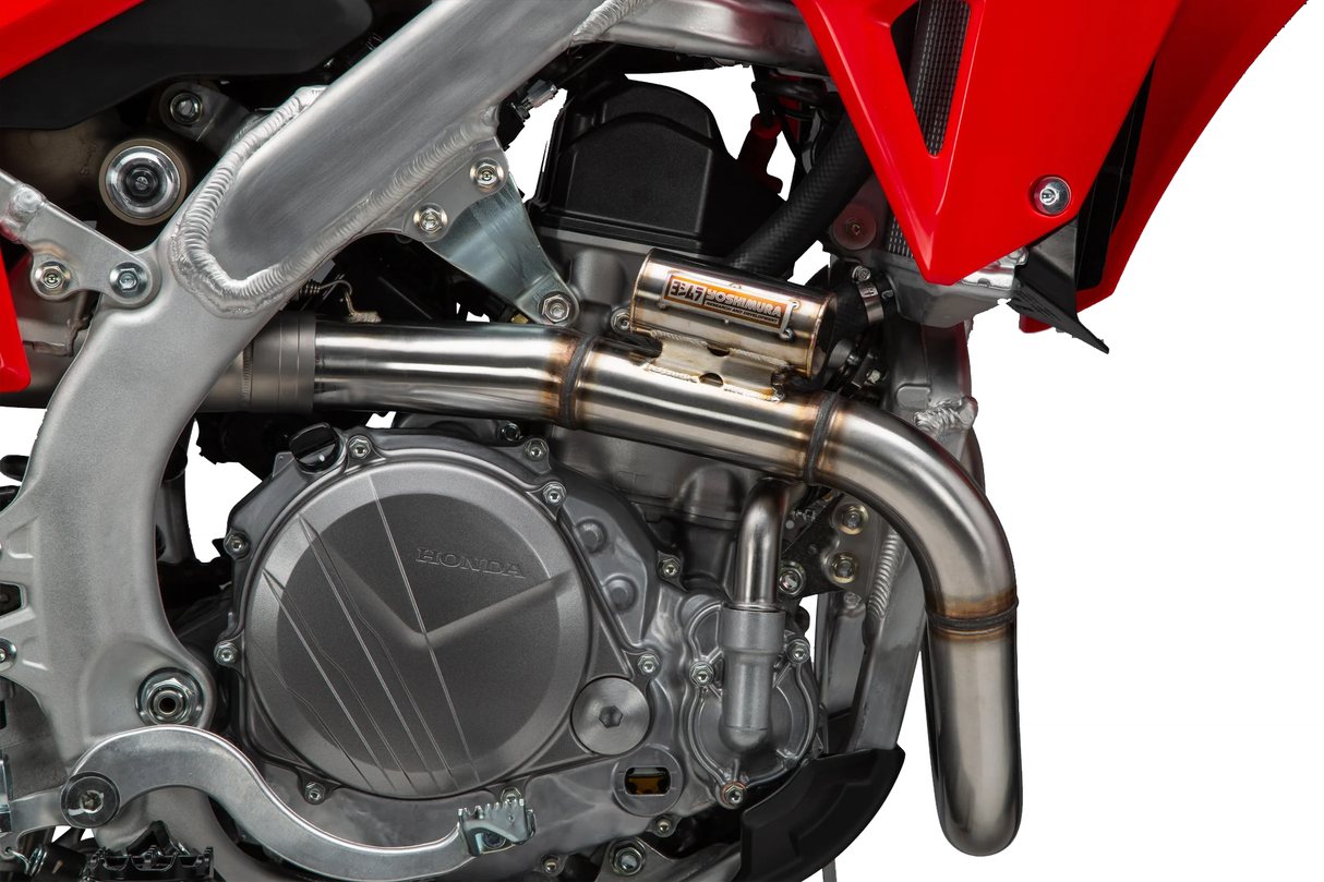 Yoshimura RS-12 Full Exhaust System (Stainless Steel/Aluminium/Carbon Cap) Honda CRF450R 21-24