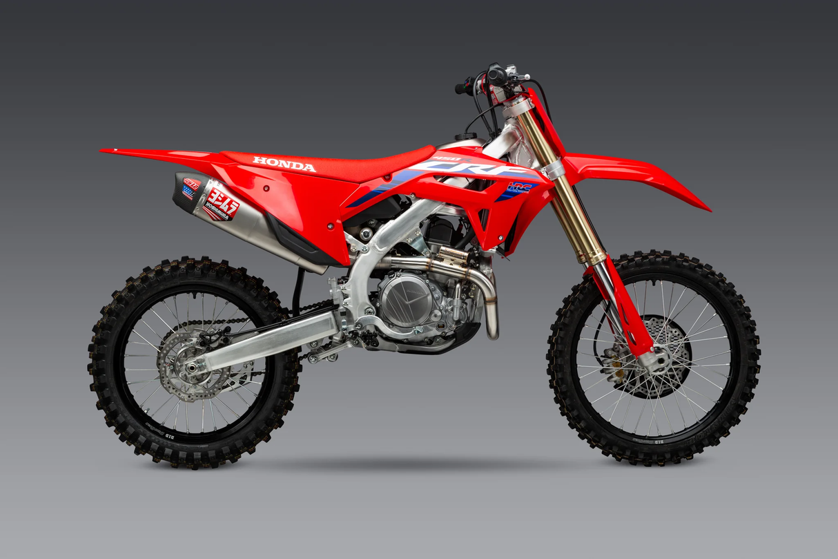 Yoshimura RS-12 Full Exhaust System (Stainless Steel/Aluminium/Carbon Cap) Honda CRF450R 21-24