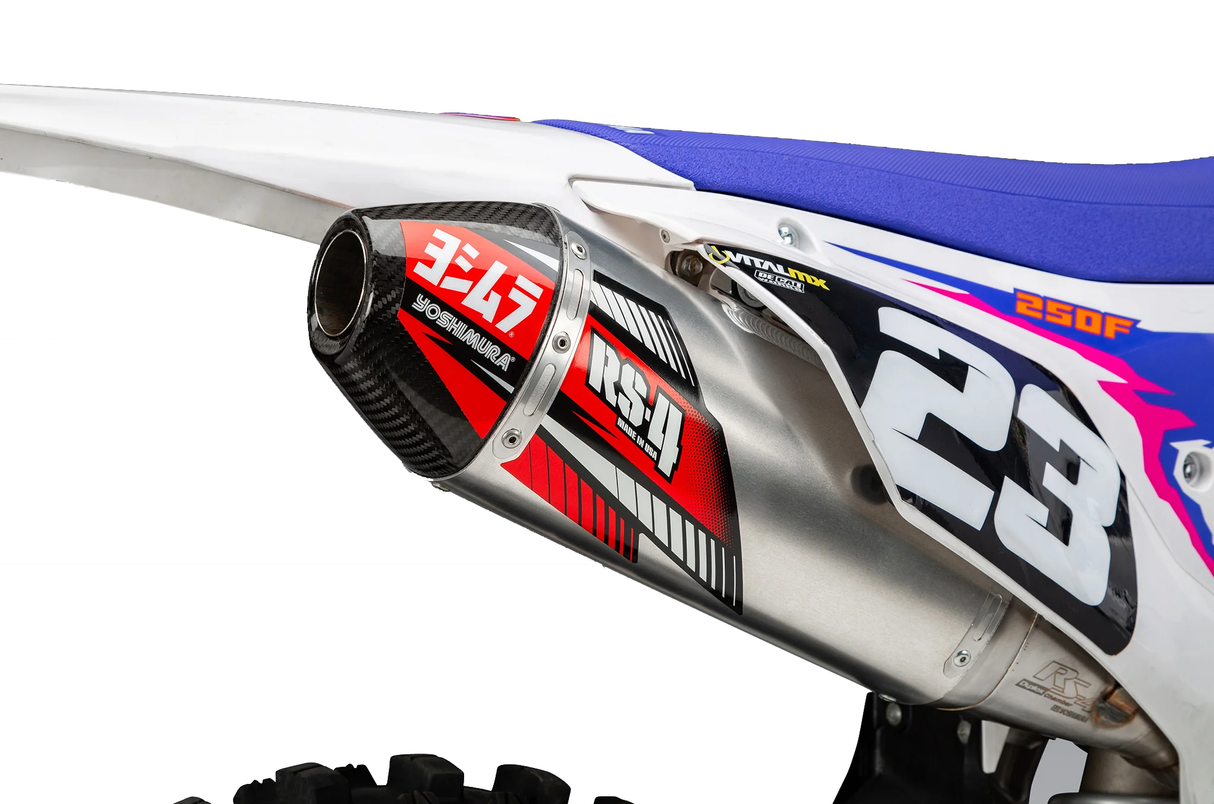 Yoshimura RS-4 Slip On (Stainless Steel/Aluminium/Carbon Cap) Yamaha YZ250F 24