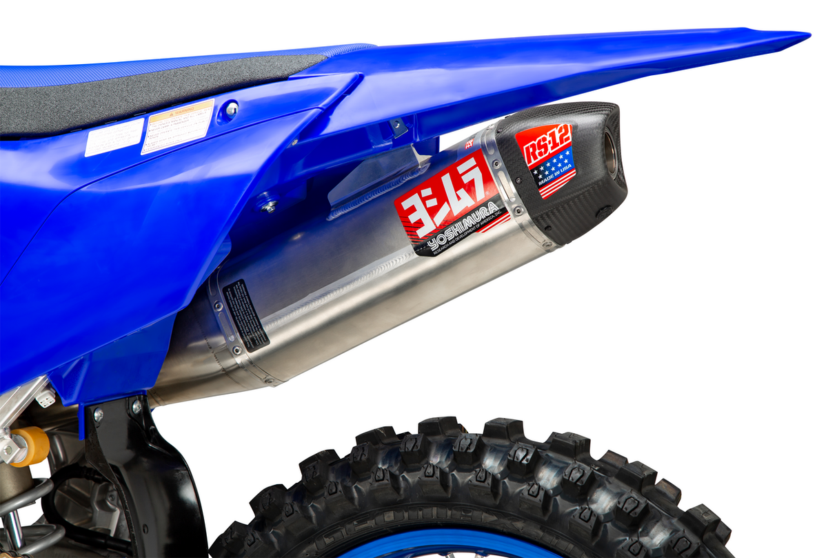 Yoshimura RS-12 Full Exhaust System (Stainless Steel/Aluminium/Carbon Cap) Yamaha YZ450F 2023
