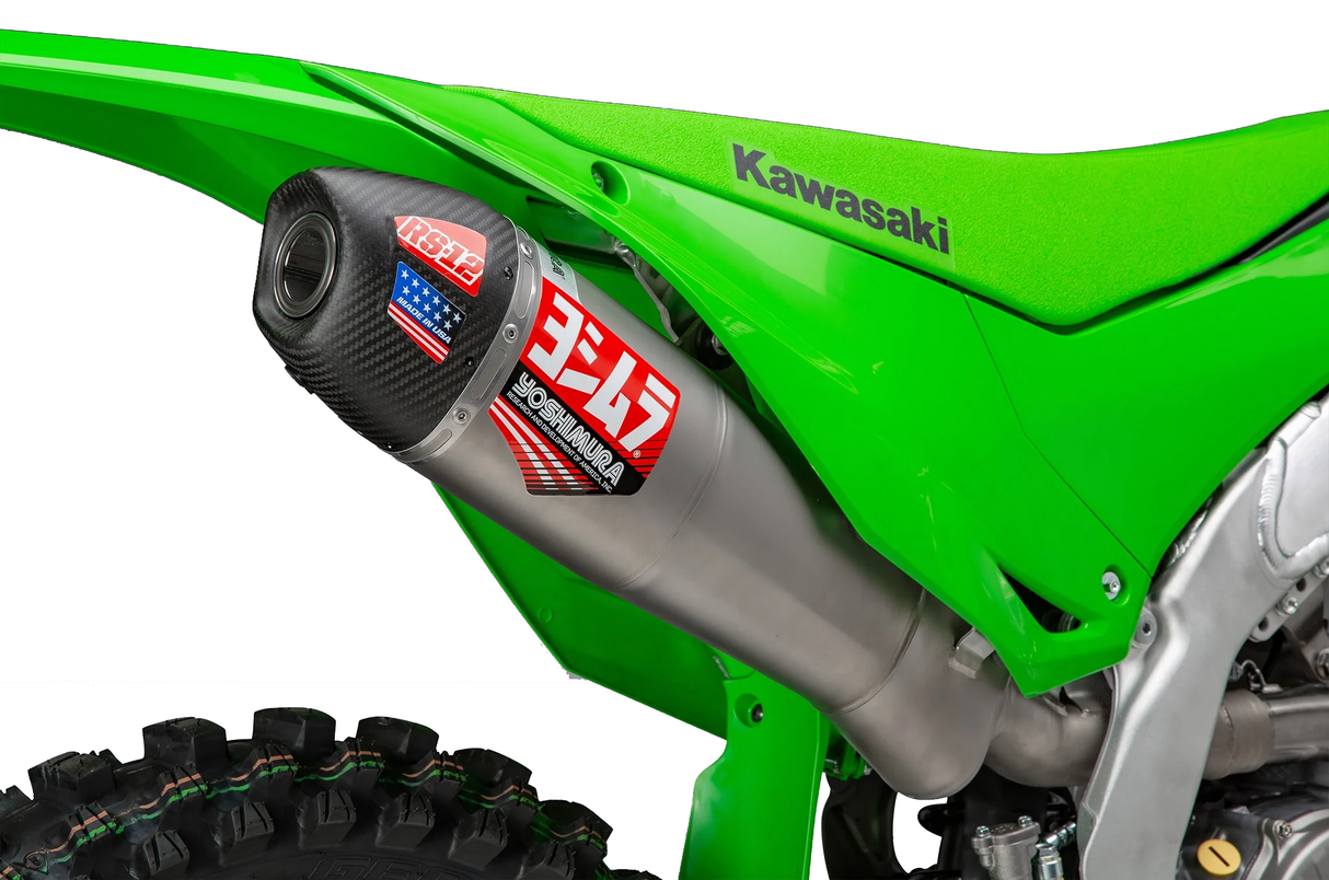 Yoshimura RS-12 Full Exhaust System (S.Steel/Alu/Carbon Cap) Kawasaki KX450F 24