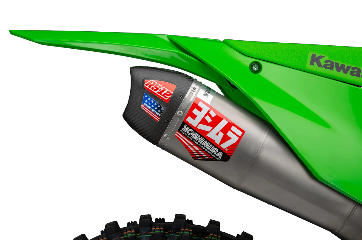 Yoshimura RS-12 Full Exhaust System (S.Steel/Alu/Carbon Cap) Kawasaki KX450F 24