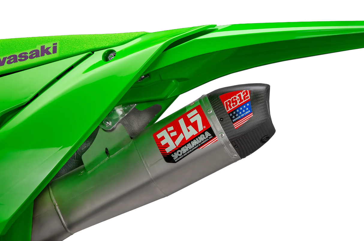 Yoshimura RS-12 Full Exhaust System (S.Steel/Alu/Carbon Cap) Kawasaki KX450F 24