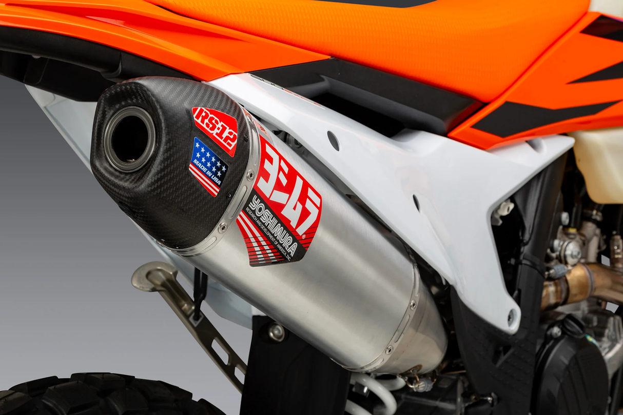 Yoshimura RS-12 Slip On (S.Steel/Carbon Cap) KTM EXC-F350/500 2024-/Husqvarna FE501/350 2024-