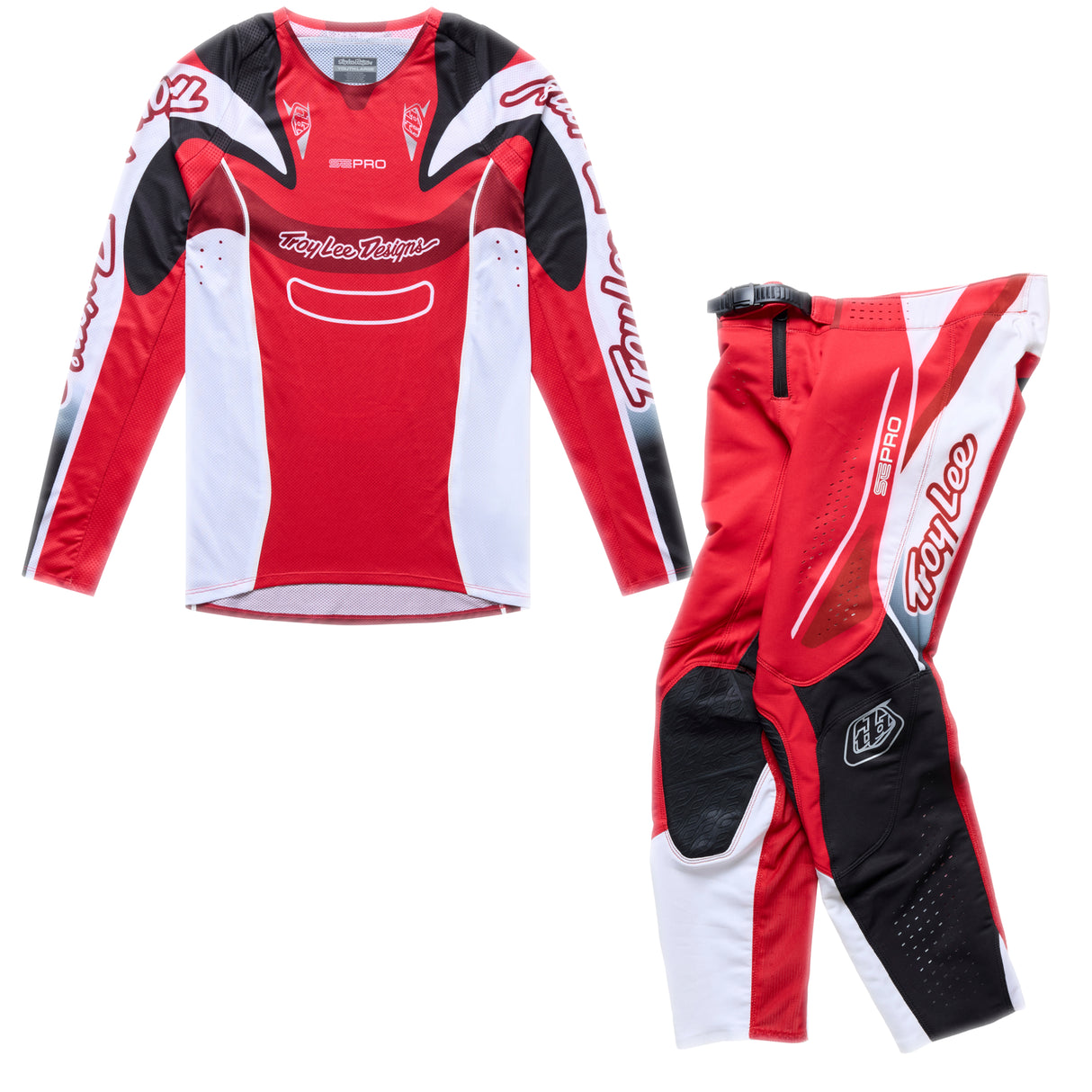 Troy Lee Designs Youth SE Pro Kit Combo - Salvo Red / White