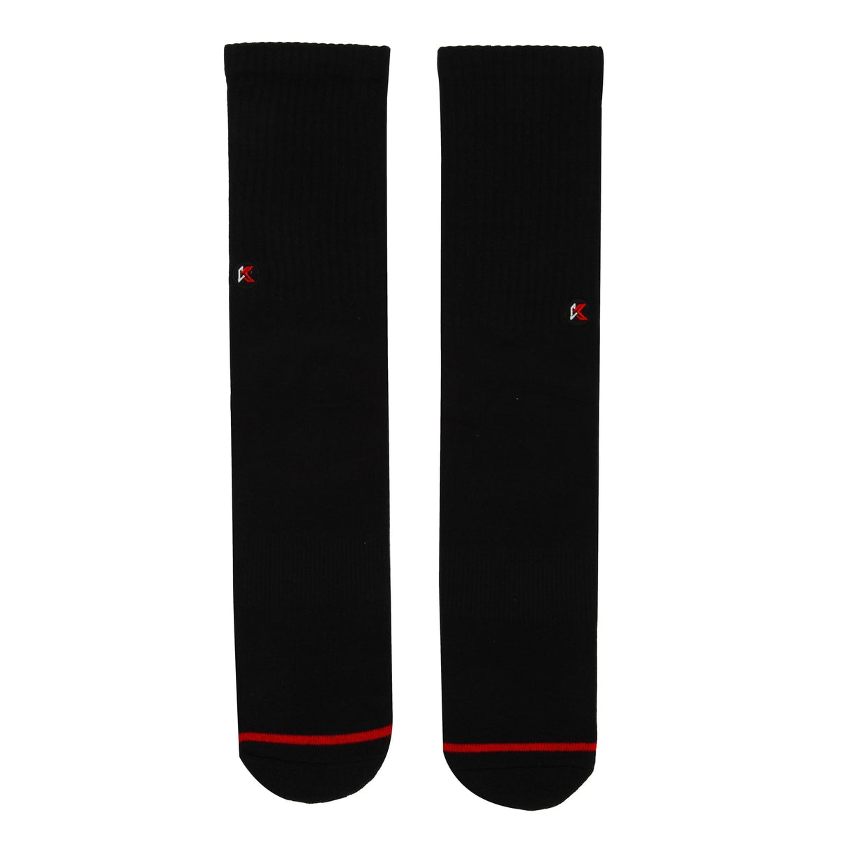3 Pack Solid Black Crew Sock