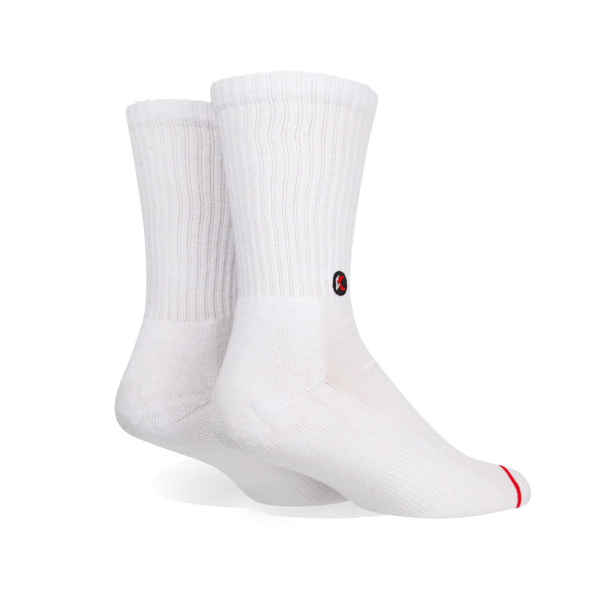 3 Pack Solid White Crew Sock