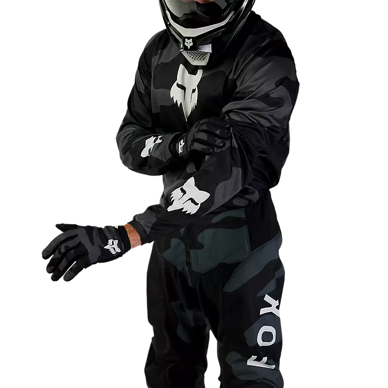 FOX 180 BNKR JERSEY - BLACK CAMO
