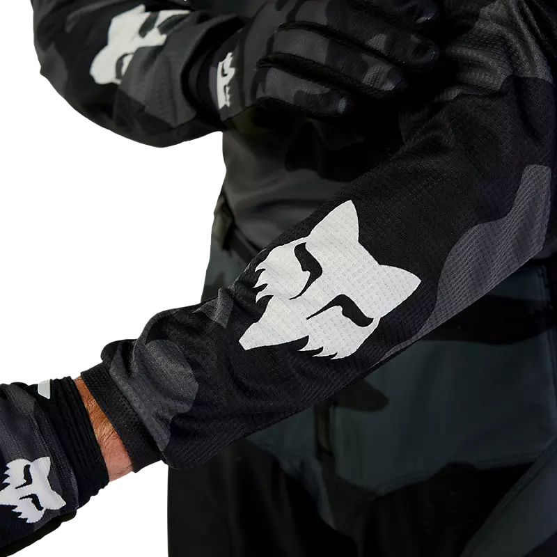 FOX 180 BNKR JERSEY - BLACK CAMO