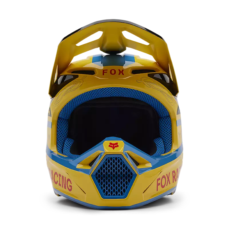 FOX V1 RACE SPEC HELMET - PALE YELLOW