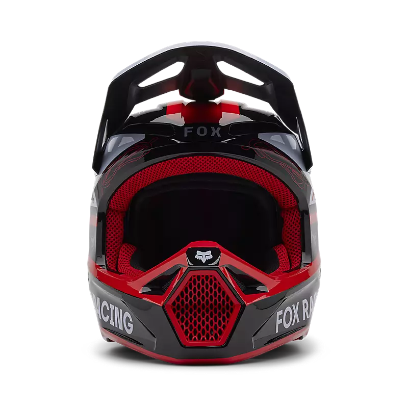 FOX YTH V1 RACE SPEC HELMET - FLUO RED