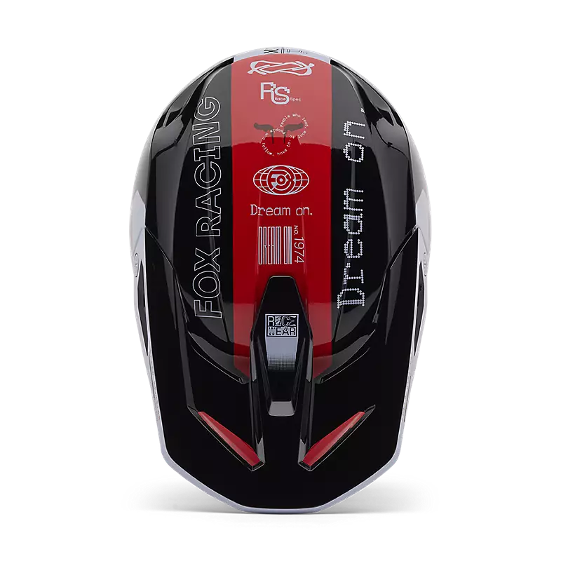 FOX YTH V1 RACE SPEC HELMET - FLUO RED