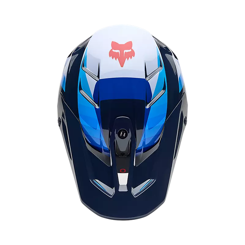 FOX V3 FADE HELMET WHT/BLU