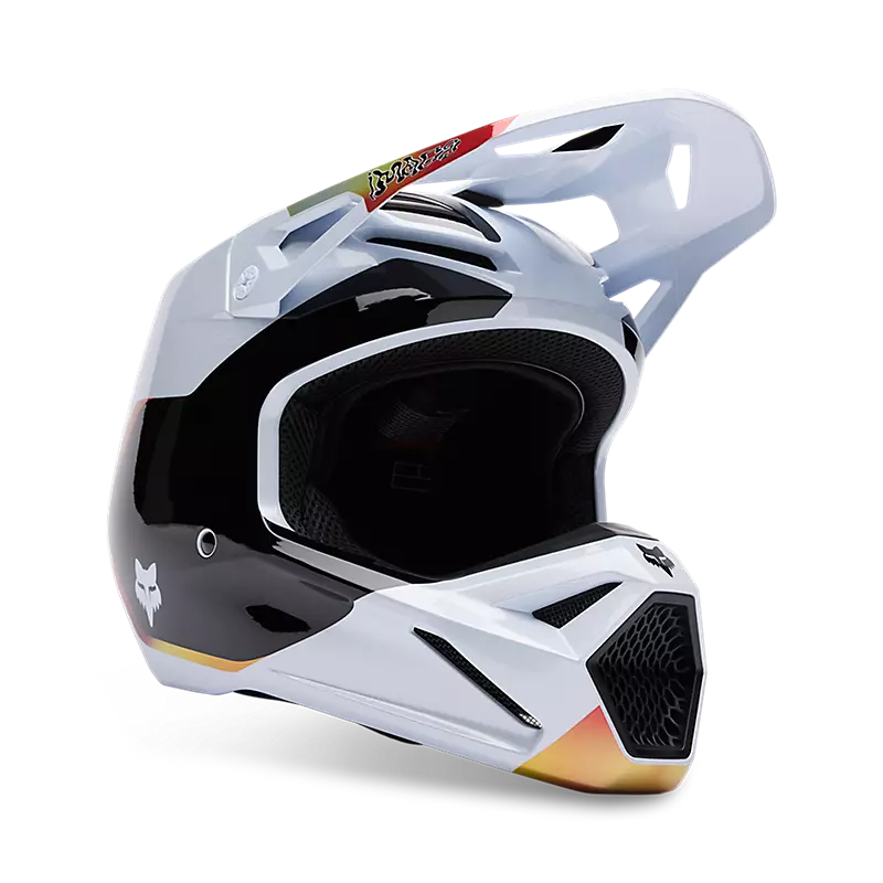 FOX V1 HELLO FUTURE HELMET WHT