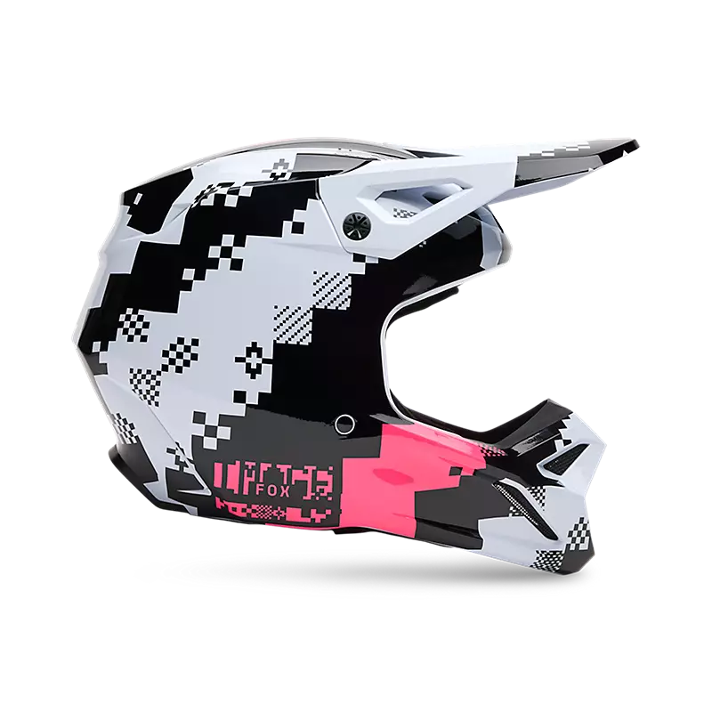 FOX V1 DIGI IMAGE HELMET BLK/PNK