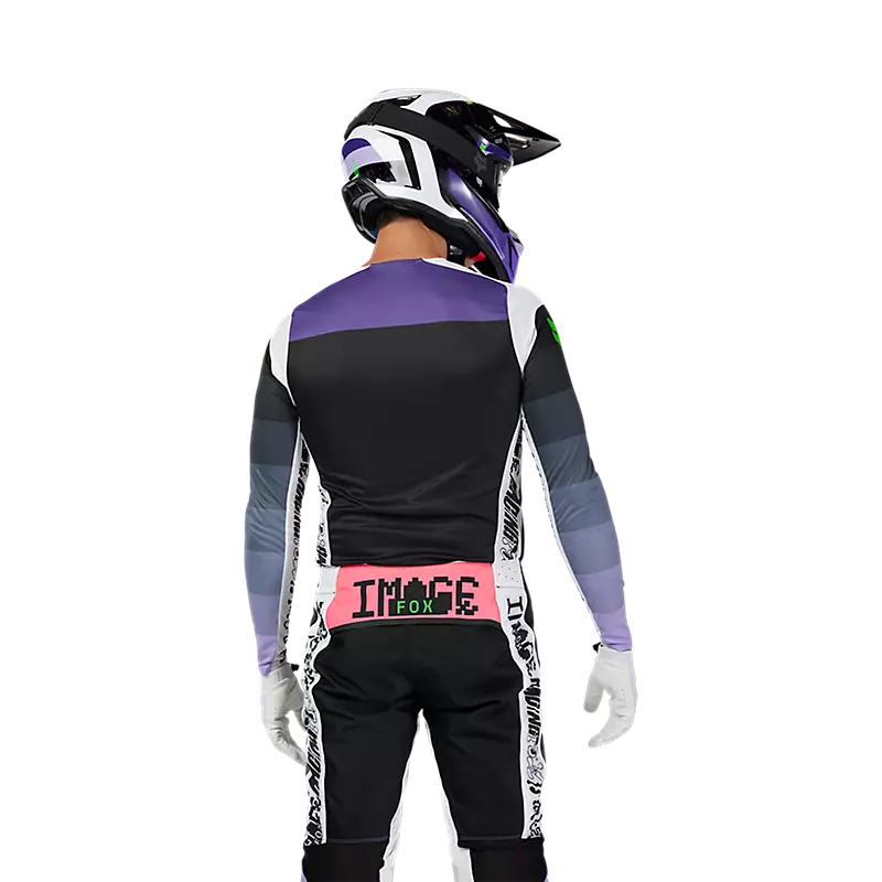 FOX FLEXAIR GRID JERSEY BLK/PUR