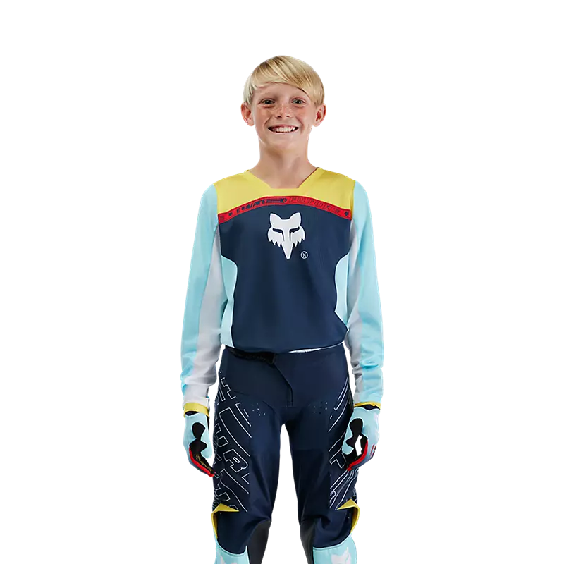 FOX YTH 180 ELEVATED JERSEY LT BLU