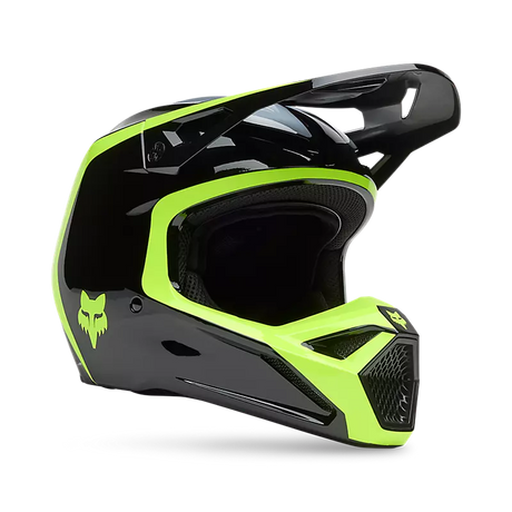 FOX V1 FLOW HELMET BLK/YLW
