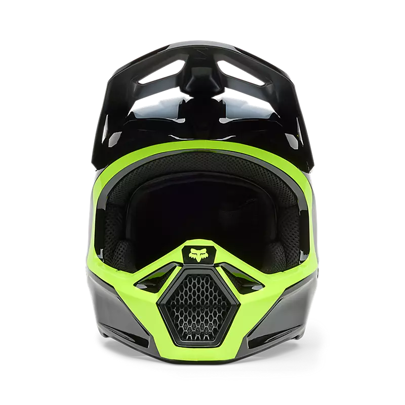 FOX V1 FLOW HELMET BLK/YLW