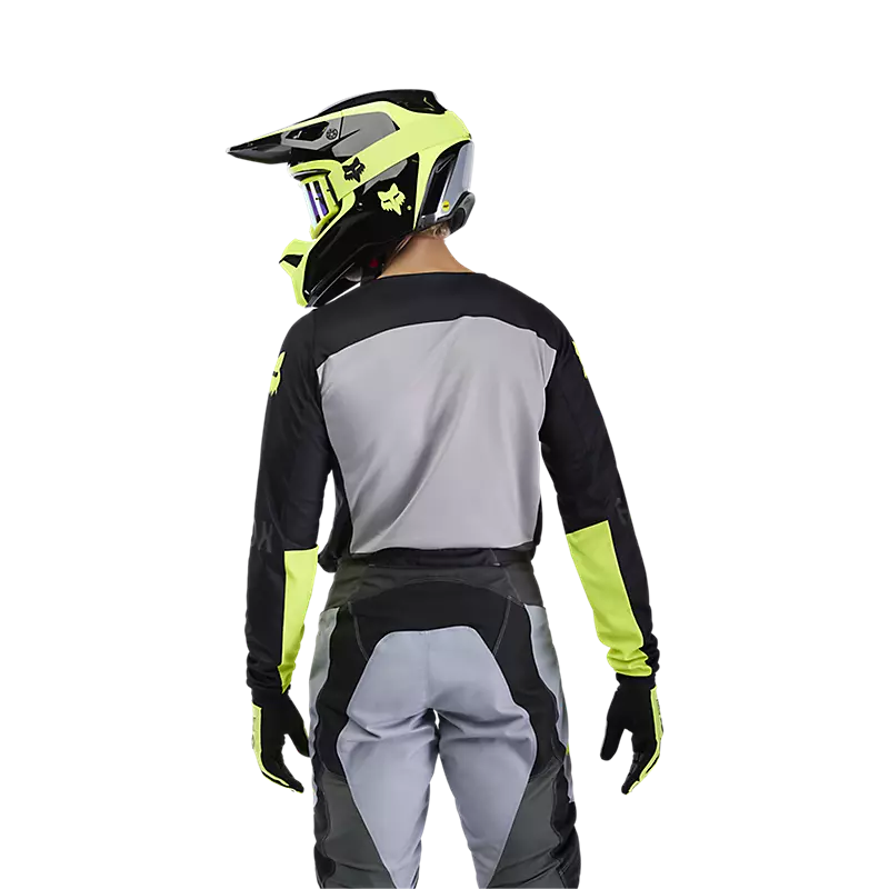 FOX 180 FLOW JERSEY BLK/YLW