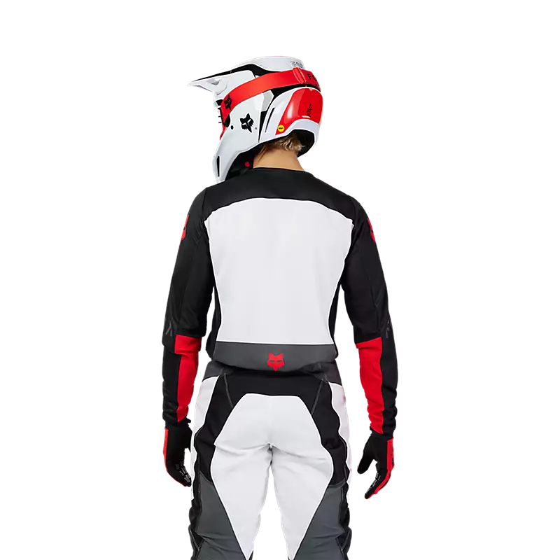 FOX 180 FLOW JERSEY WHT/RD