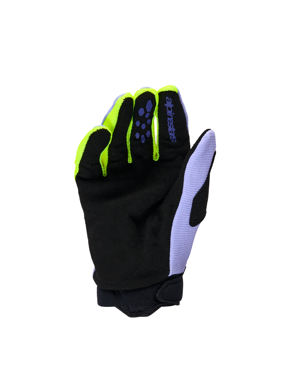 YOUTH & KIDS FULL BORE V2 GLOVES - PURPLE/YELLOW FLUO