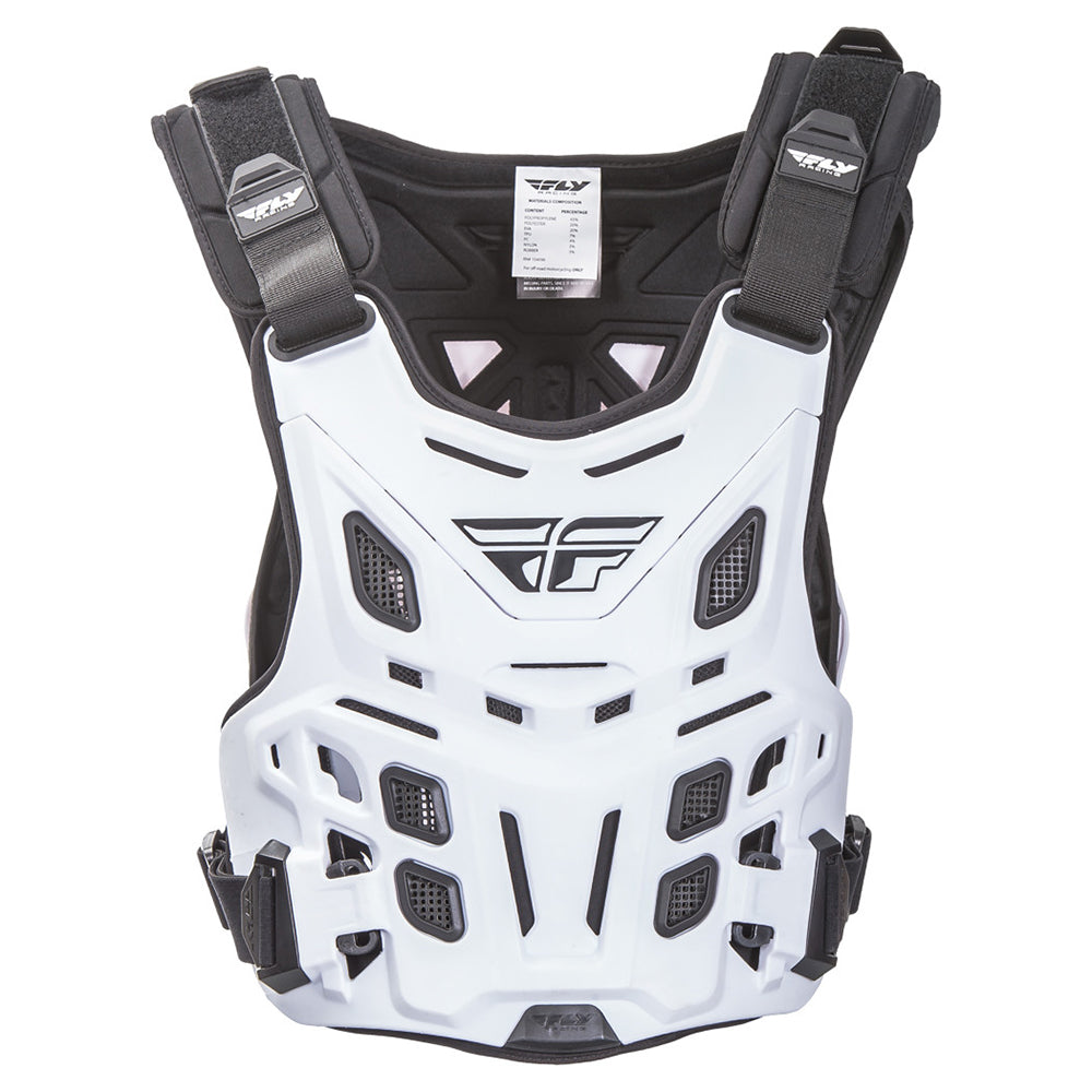 Fly Racing 2025 Revel Roost Guard Race CE Adult (White)