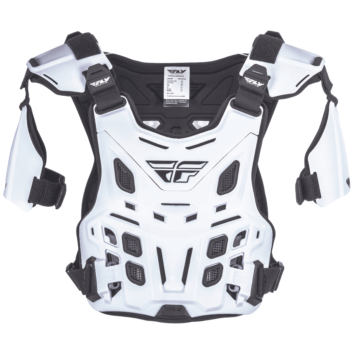 Fly Racing 2025 Revel Roost Guard Offroad CE Adult (White)