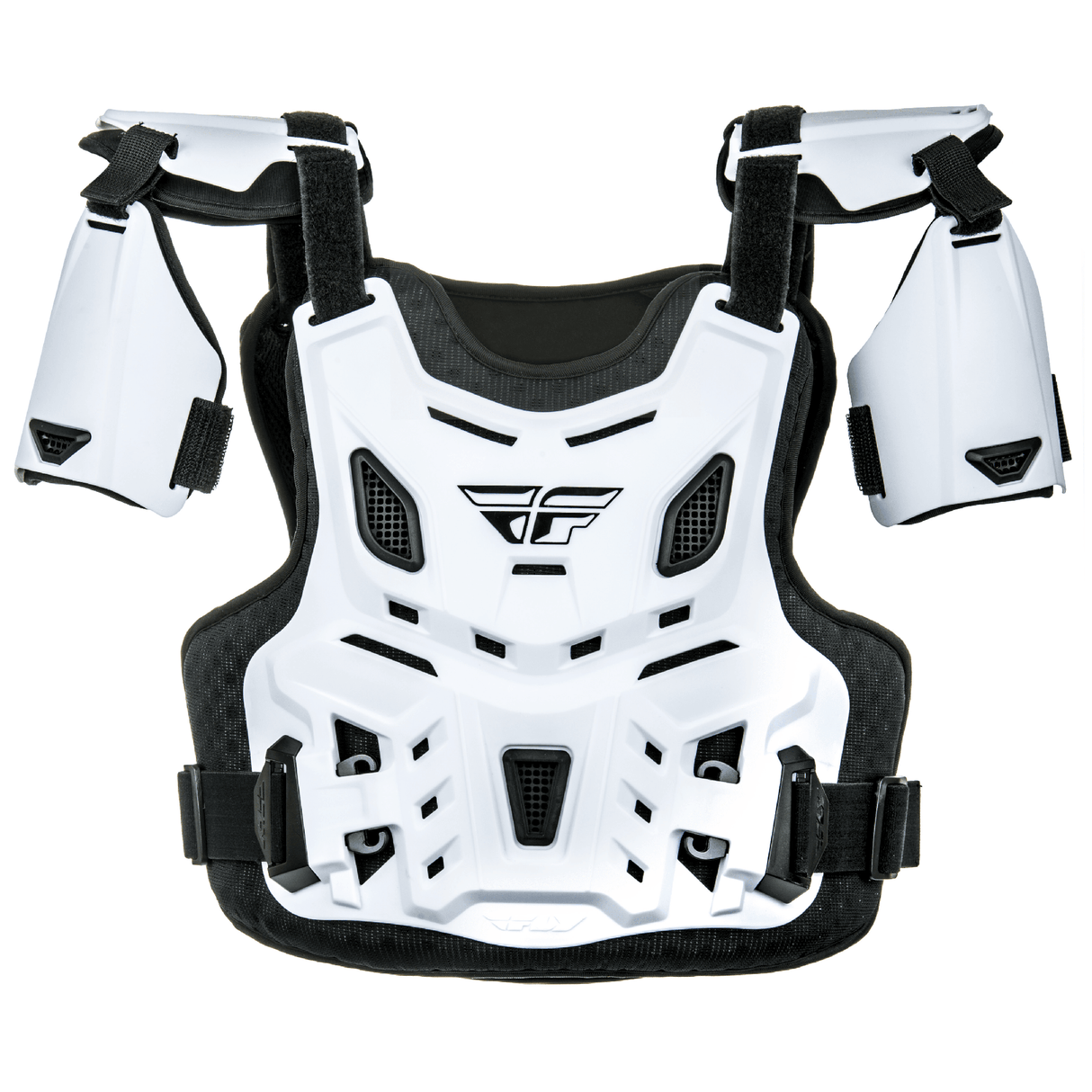 Fly Racing 2025 Youth Revel Roost Guard Offroad CE (White)