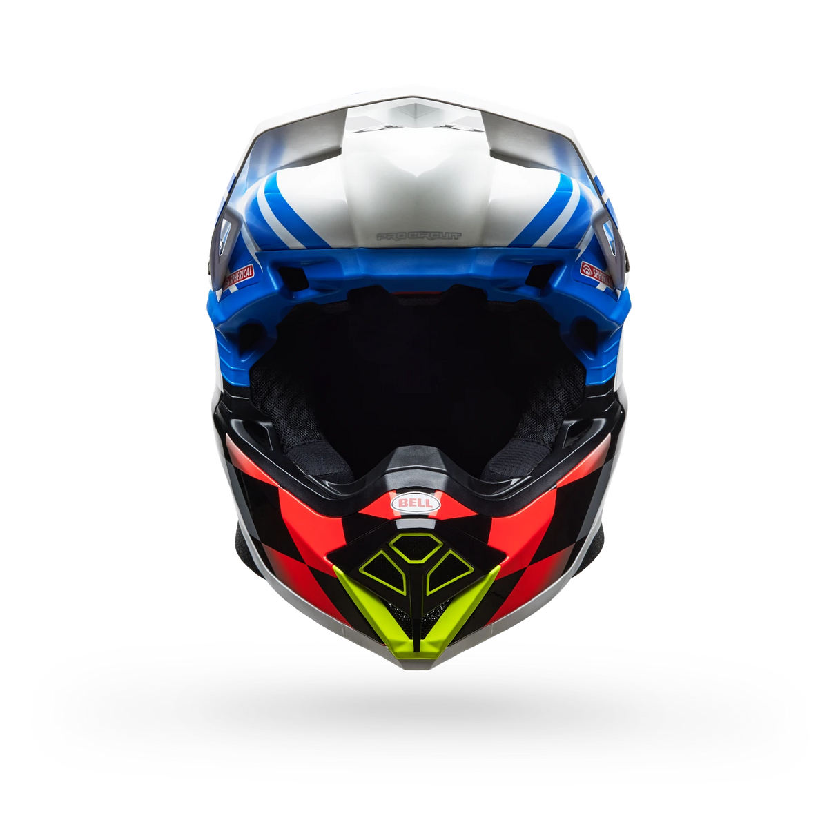 Bell 2025 Moto-10 Spherical PC Gloss ECE (Blue/White)