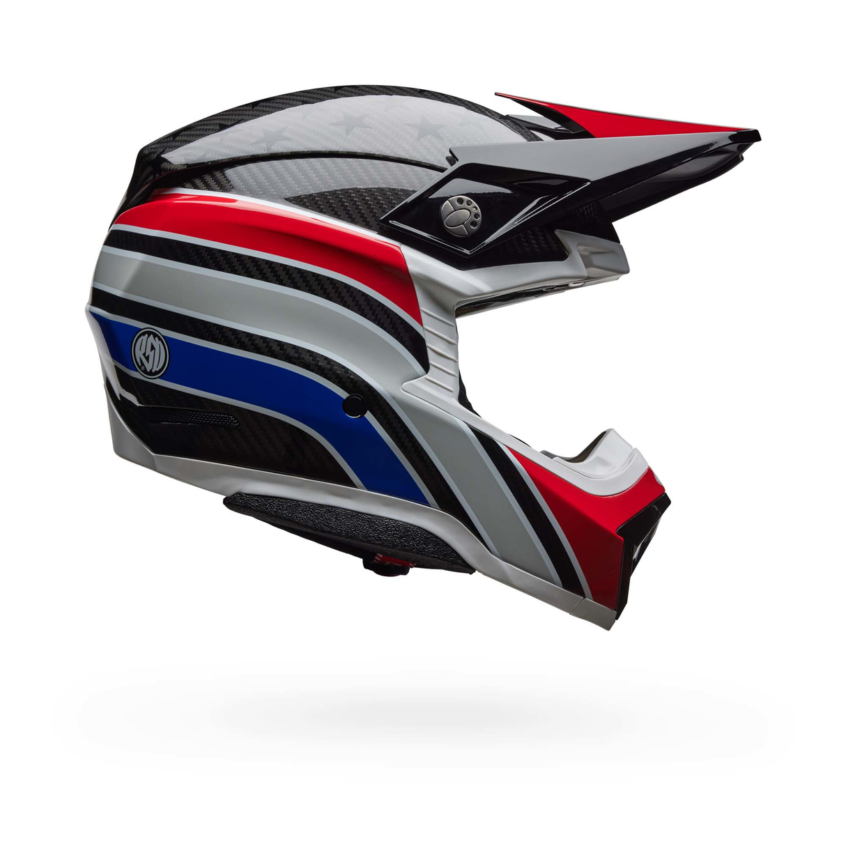 Bell MX 2025 Moto-10 Spherical Mips Adult Helmet (RSD Old Glory Gloss Blue / Red)
