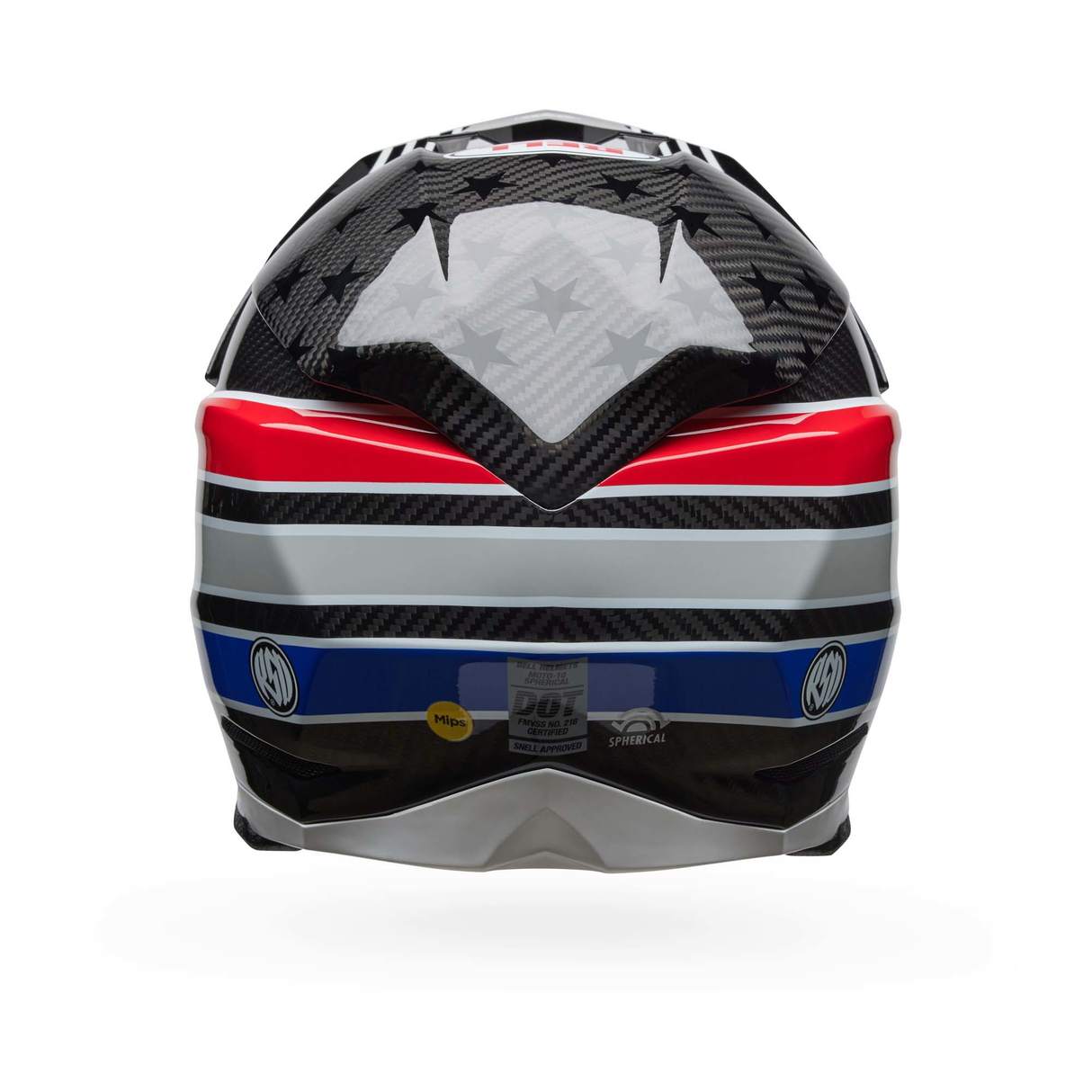 Bell MX 2025 Moto-10 Spherical Mips Adult Helmet (RSD Old Glory Gloss Blue / Red)