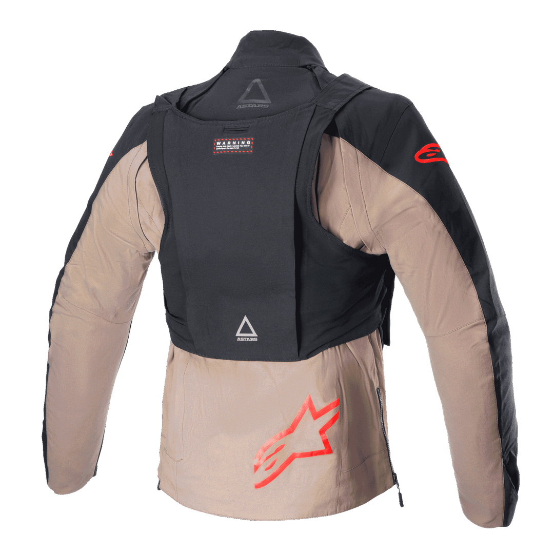 TECHDURA JACKET - BLACK/FALCON Brown