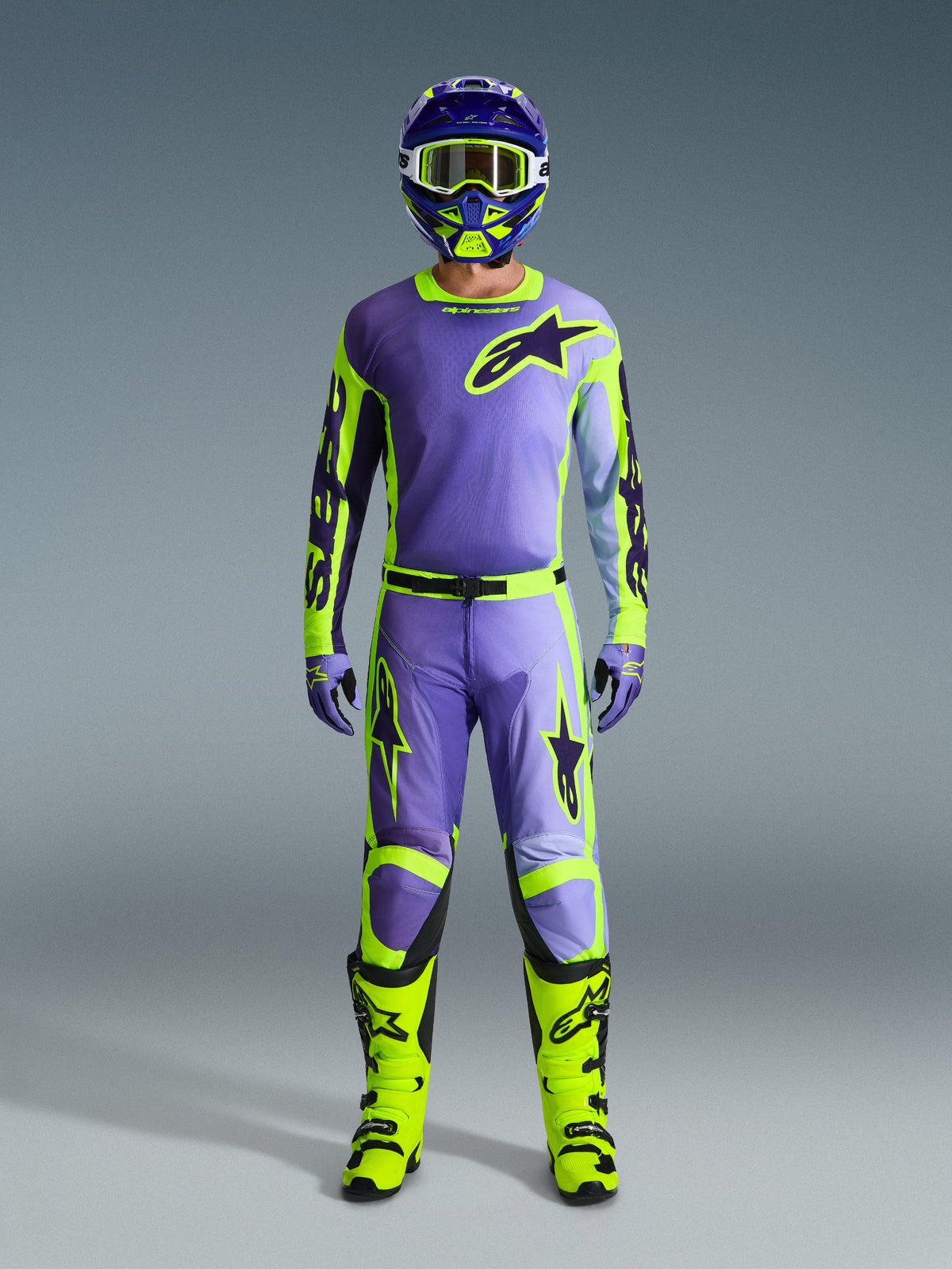 RACER PORTL PANTS - PURPLE/YELLOW FLUO
