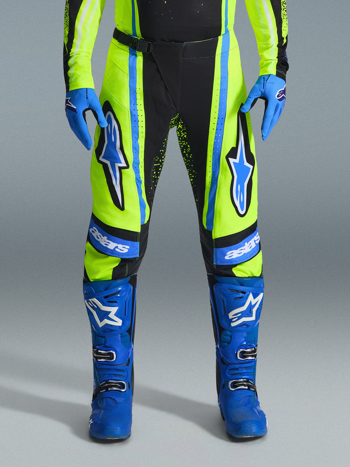 TECHSTAR NOMUR PANTS - DK NAVY/YLLW FL/UCLA BLUE