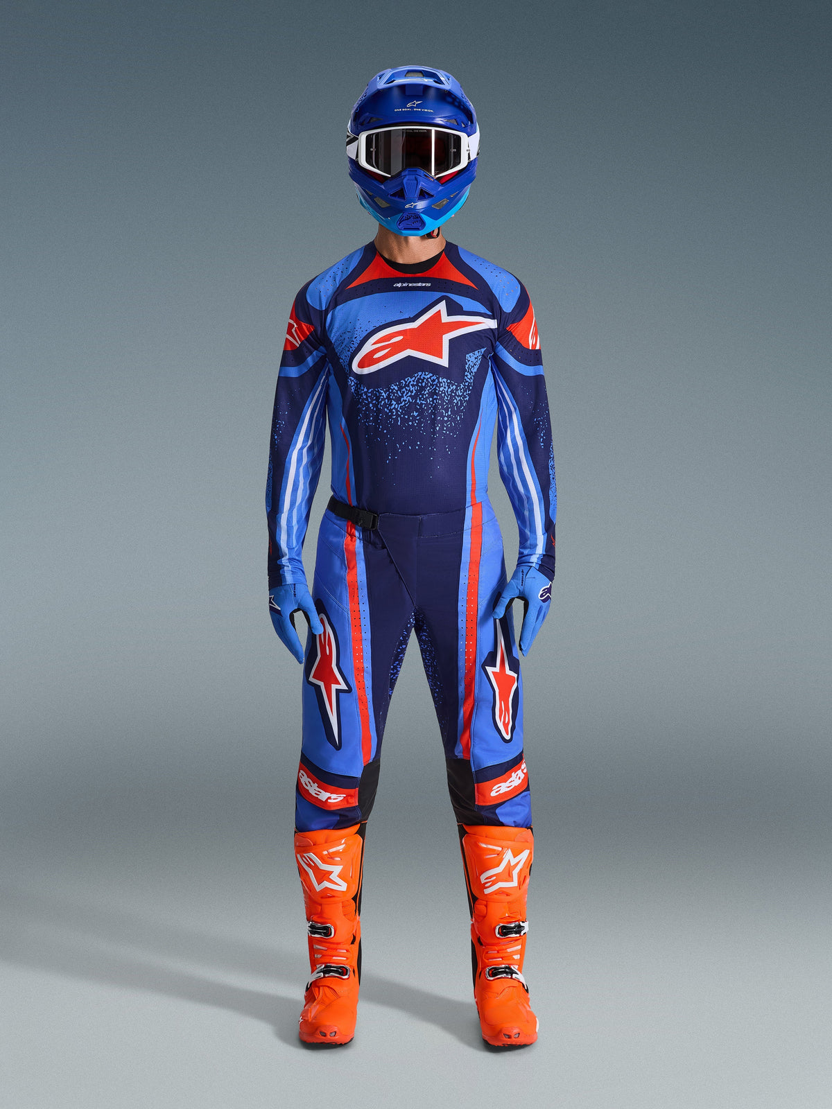 TECHSTAR NOMUR PANTS - DARK NAVY/ORANGE/UCLA BLUE