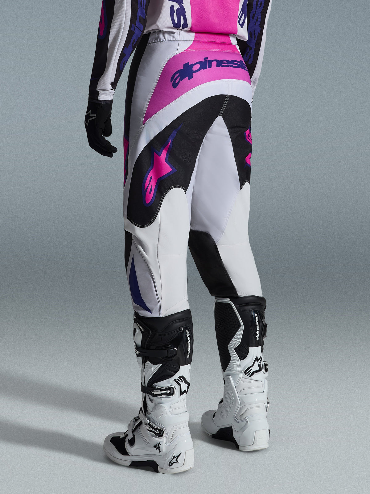 FLUID GRID PANTS - BLACK/LIGHT GRAY/PURPLE