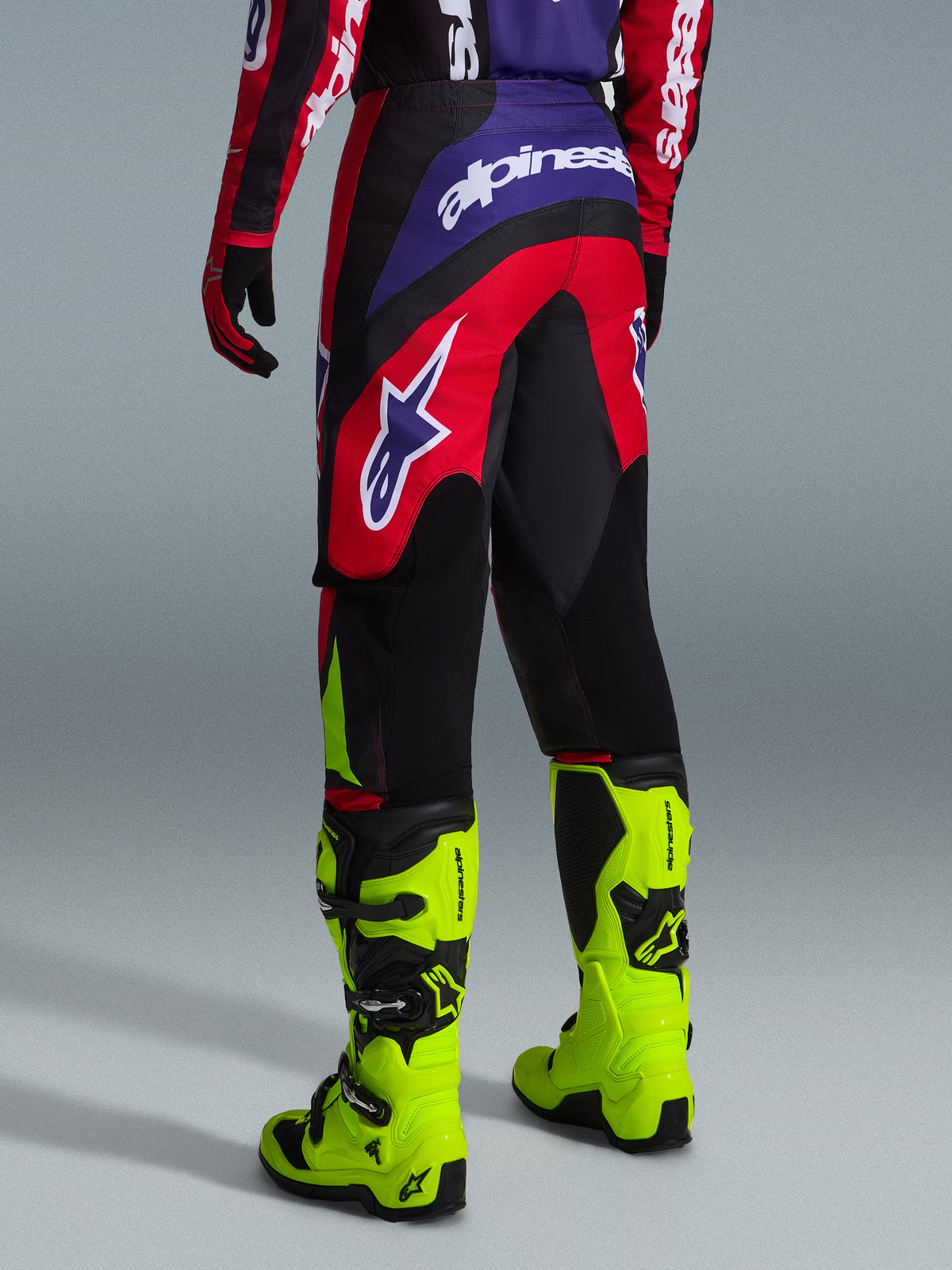 FLUID GRID PANTS - RED/BLACK/PURPLE