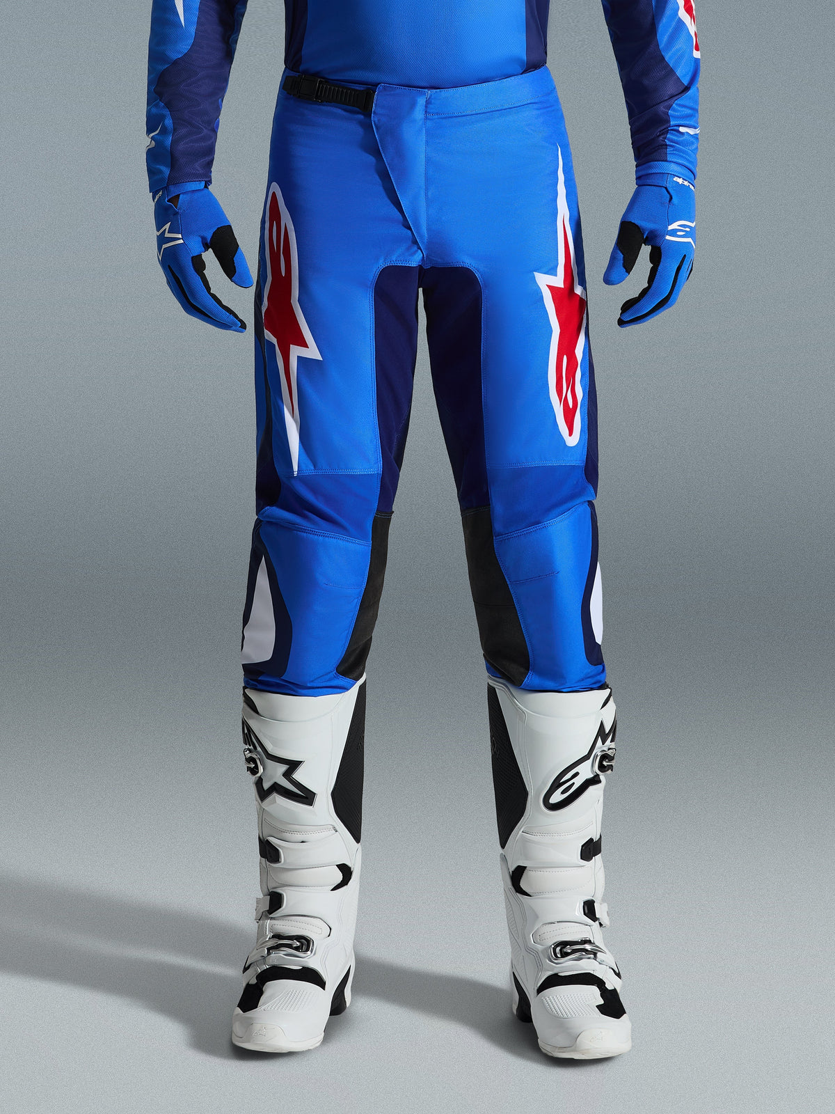 FLUID GRID PANTS - BLUE/RED