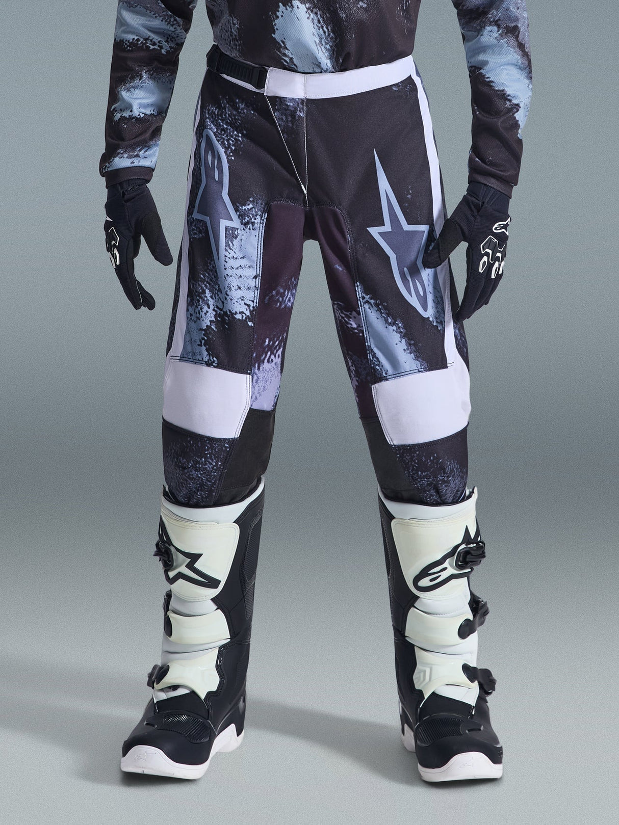 YOUTH FLUID LAHND PANTS - IRON/CAMO