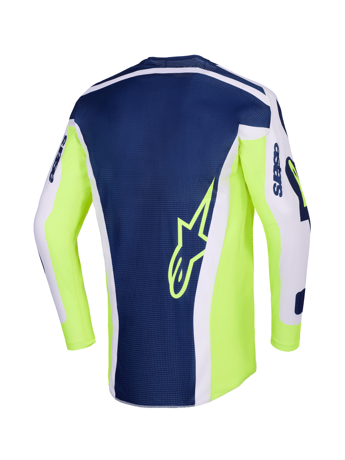 RACER AIR RIWAY JERSEY - LIGHT GRAY/YELLOW FLUO/BLUE