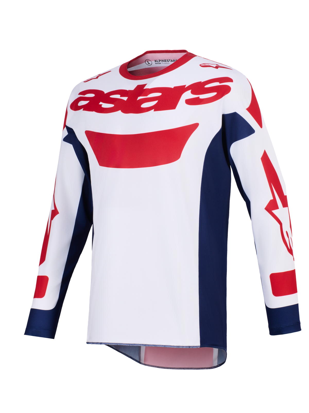 RACER RIWAY JERSEY - WHITE/BLUE/RED Alpinestars motocross kit